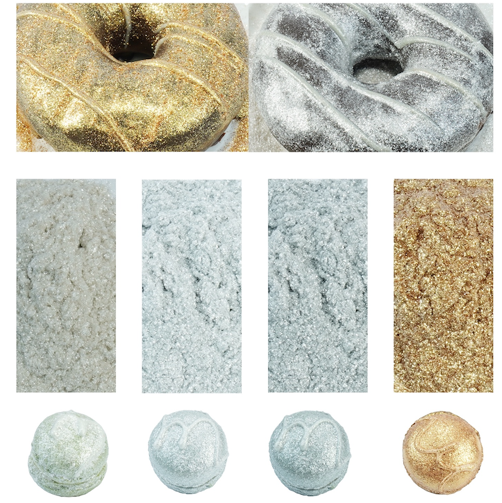Food Grade Metallic Pearl Pigments Mica Gold Powder Food Coloring Glitter Edible Luster Dust