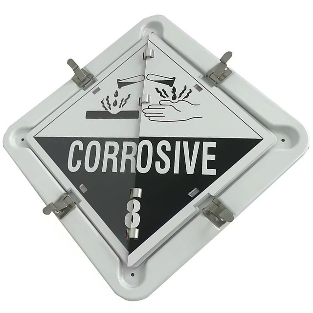 Safety Signs Flip Book Trailer Flip Sign Flip-Up Aluminum Dangerous Goods Placards