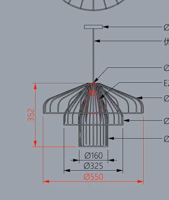 Freehand Creative Iron Birdcage Chandelier Suspension Lamp