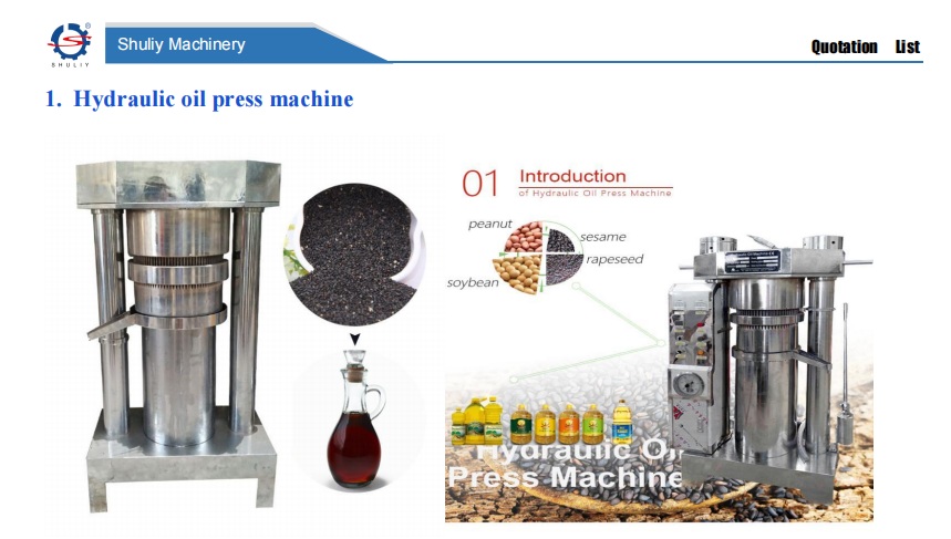 Hydraulic Olive Oil Press