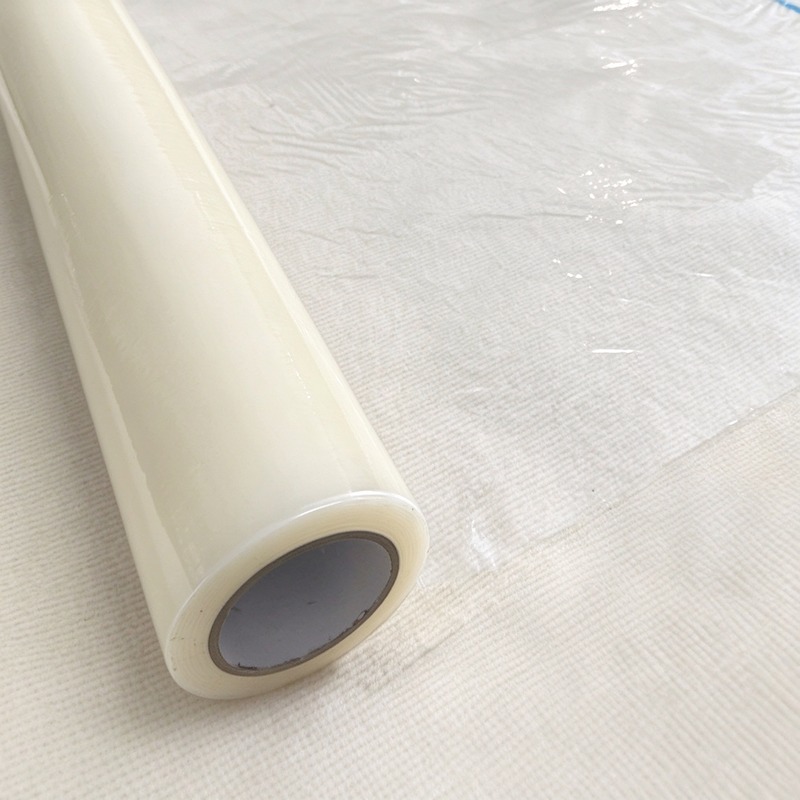 OEM Clear Anti-Scratch PE Carpet Protective Film, Extra High Tack, Wear Resistant & Easy Peel